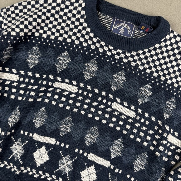 Vintage Navigator Winter Nordic Sweater Adult Large Christmas Holiday Festive - Picture 3 of 9